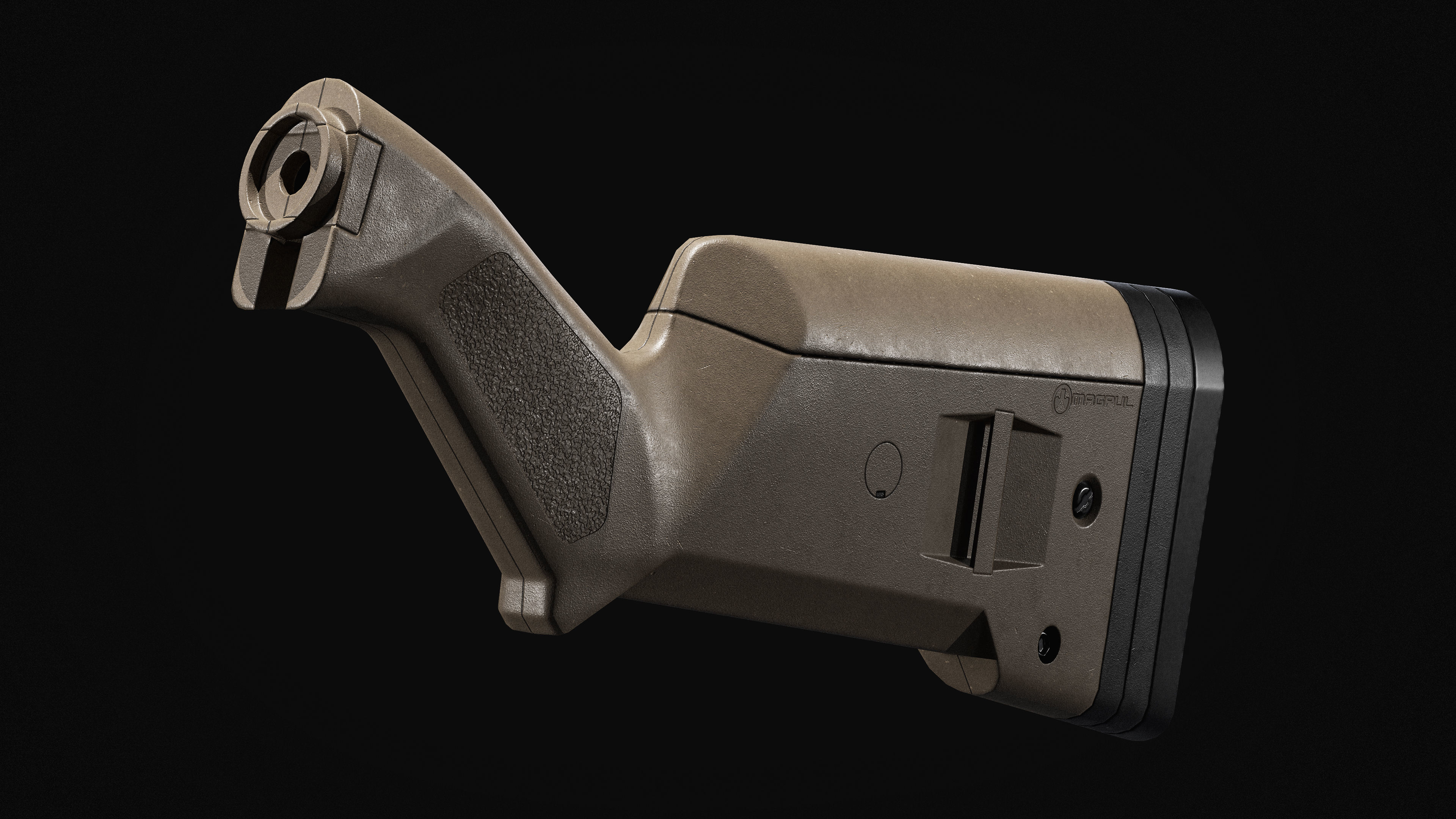 Magpul Stock and Forend for Remington 870 3D model_3