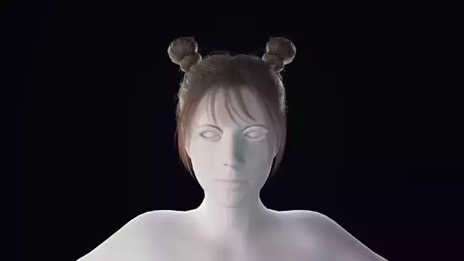 Realistic Female Hair