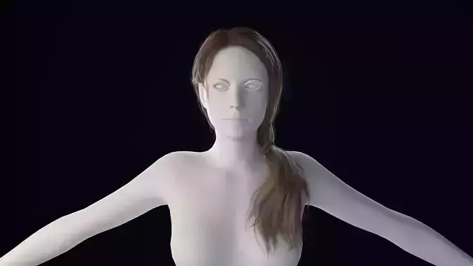 Realistic Female Hair