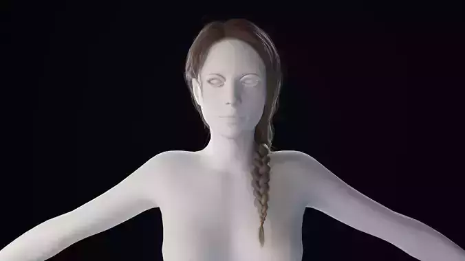 Realistic Female Hair