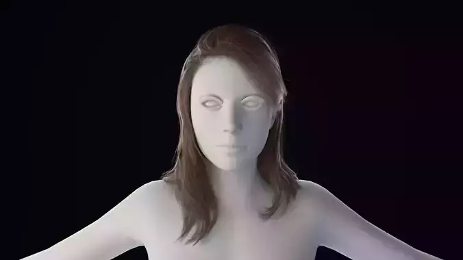 Realistic Female Hair