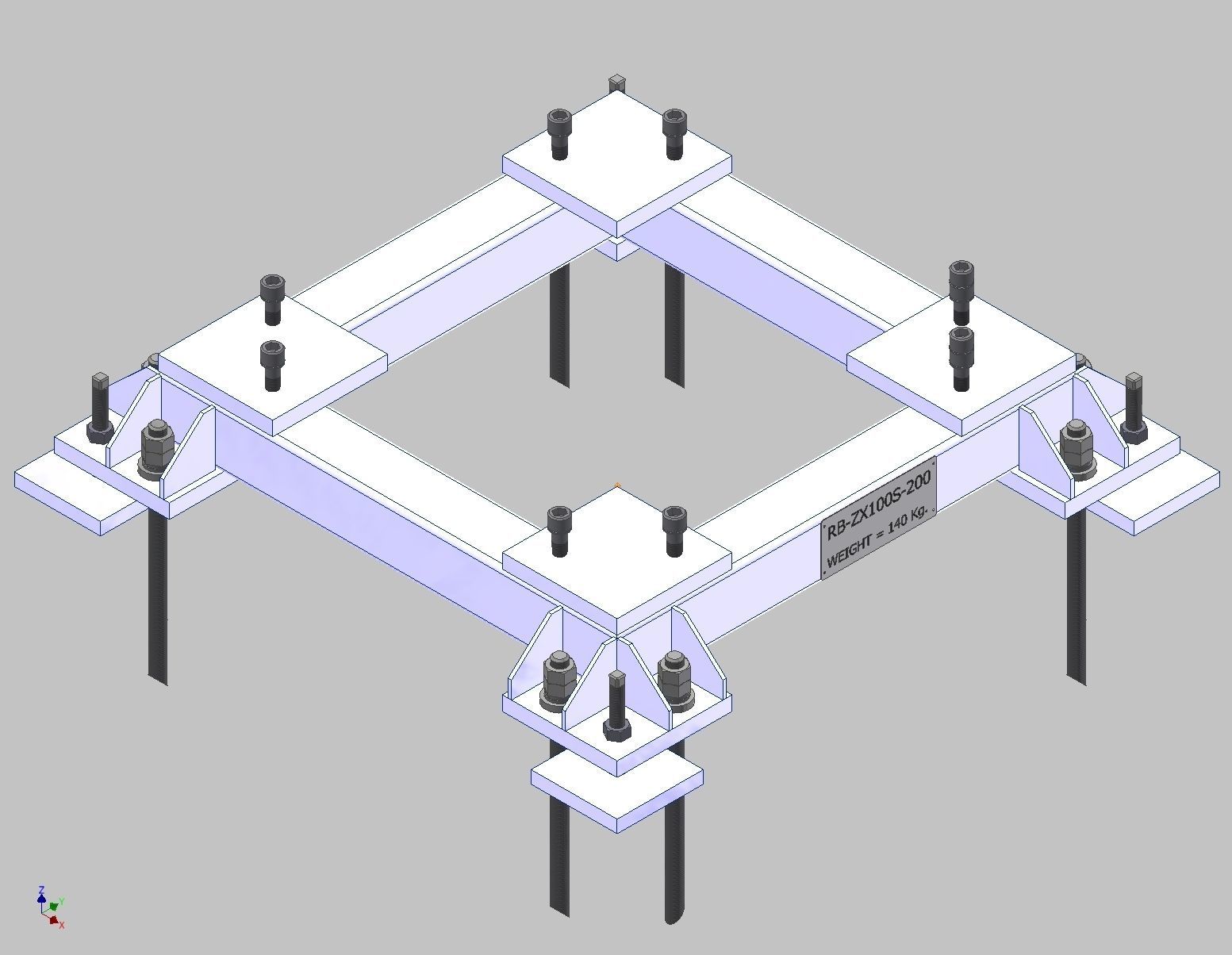 26384-ROBOT BASE ZX100S-200 3D model_9