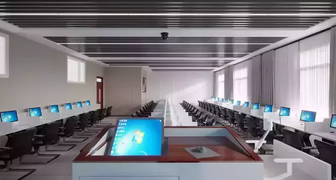 Modern Computer Room 3D model