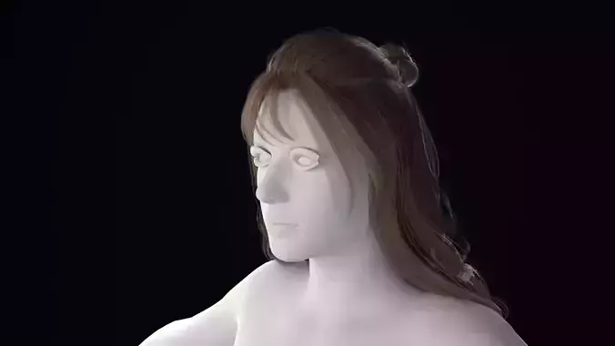 Realistic Female Hair