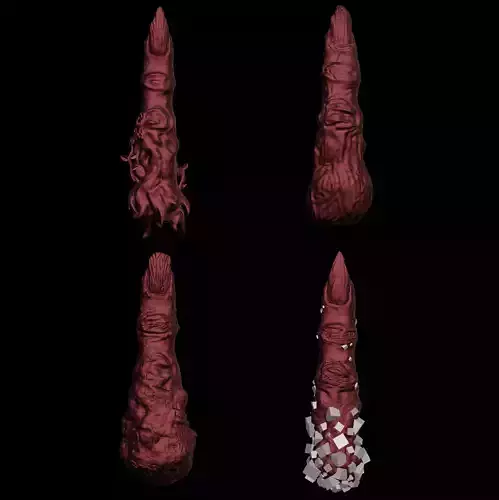 SUKUNA FINGER BUNDLE 1-4- JUJUTSU KAISEN MANGA - STL 3D print model SUKUNA FINGER BUNDLE 1-4- JUJUTSU KAISEN MANGA - STL 3D print model