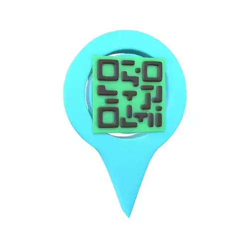 Qr Code Location Tag Icon v1 004