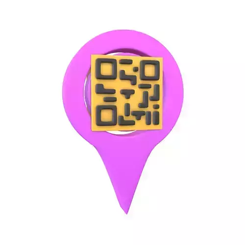 Qr Code Location Tag Icon v1 005
