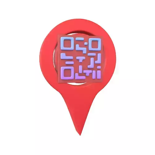 Qr Code Location Tag Icon v1 007