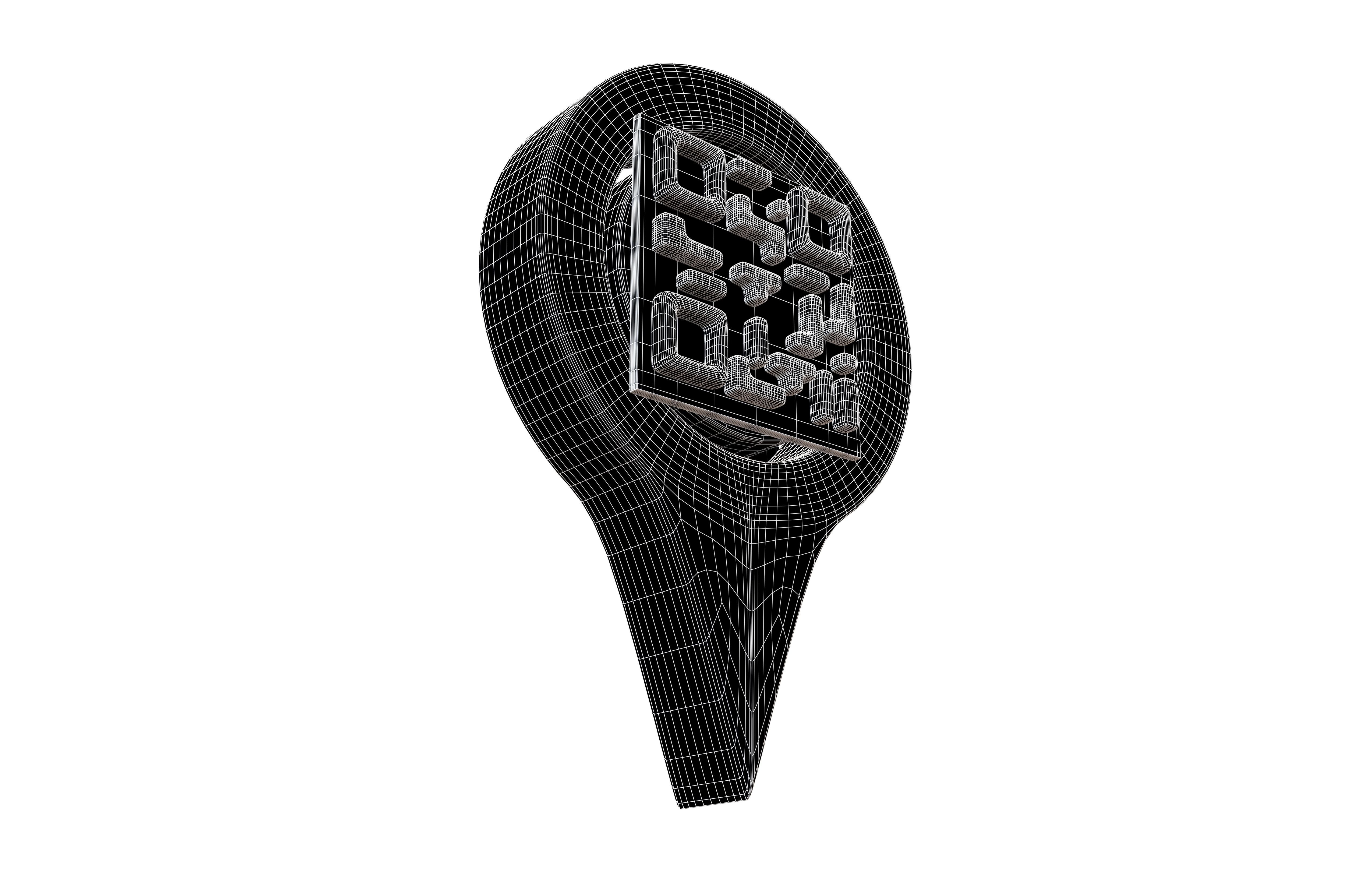 Qr Code Location Tag Icon v1 012 Low-poly 3D model_7