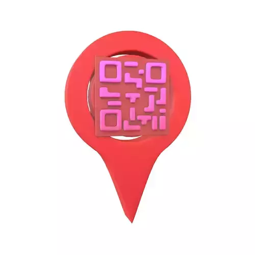 Qr Code Location Tag Icon v1 013