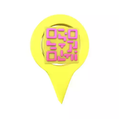 Qr Code Location Tag Icon v1 014 Low-poly 3D model