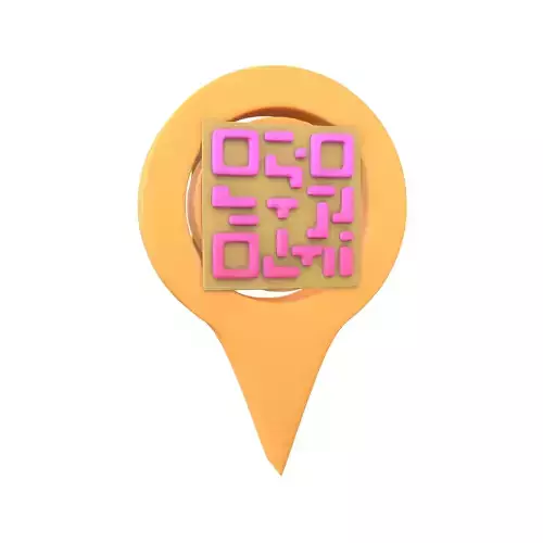 Qr Code Location Tag Icon v1 018 Low-poly 3D model