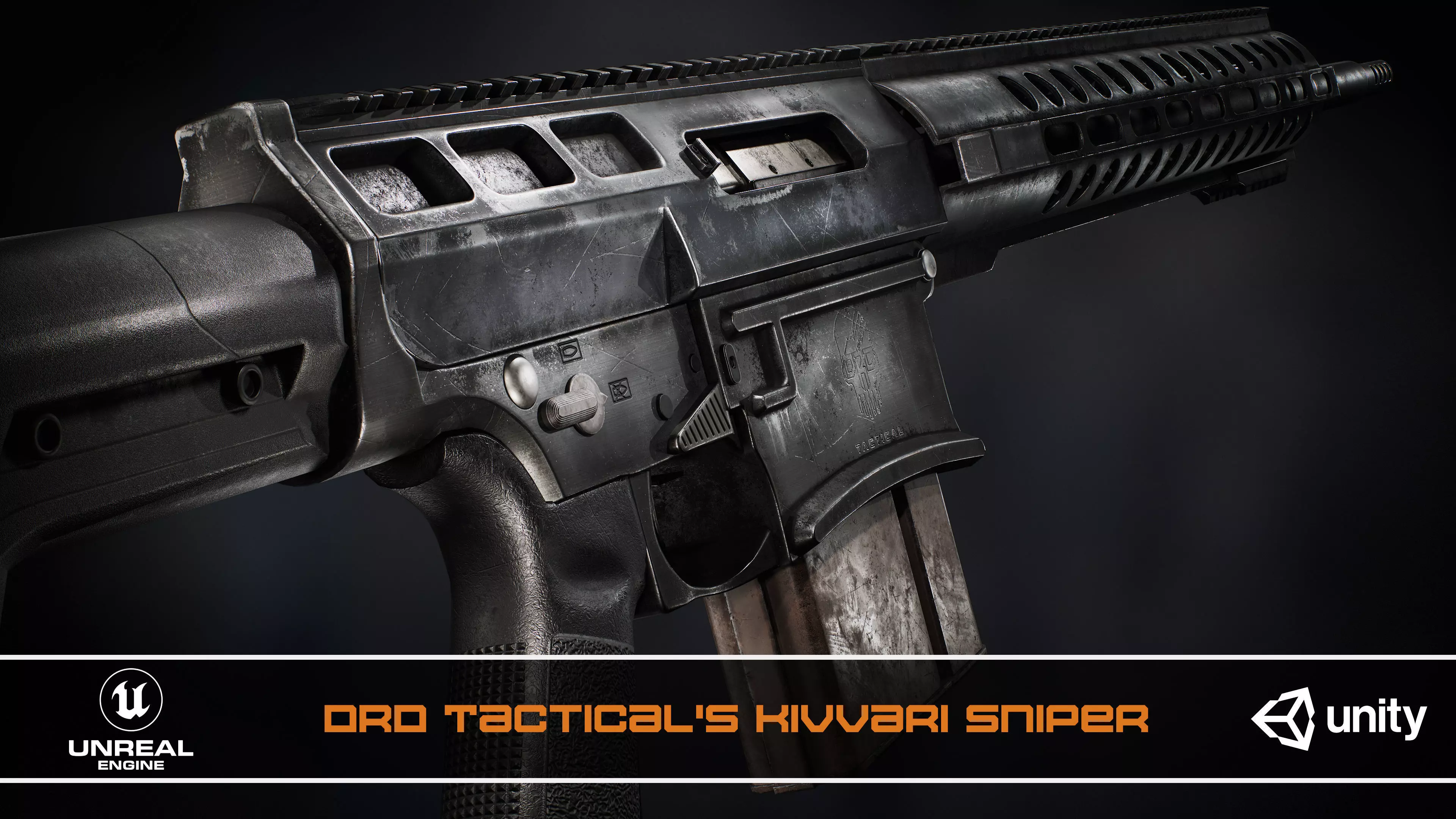 DRD Tactical Kivvari Sniper Low-poly 3D model_0