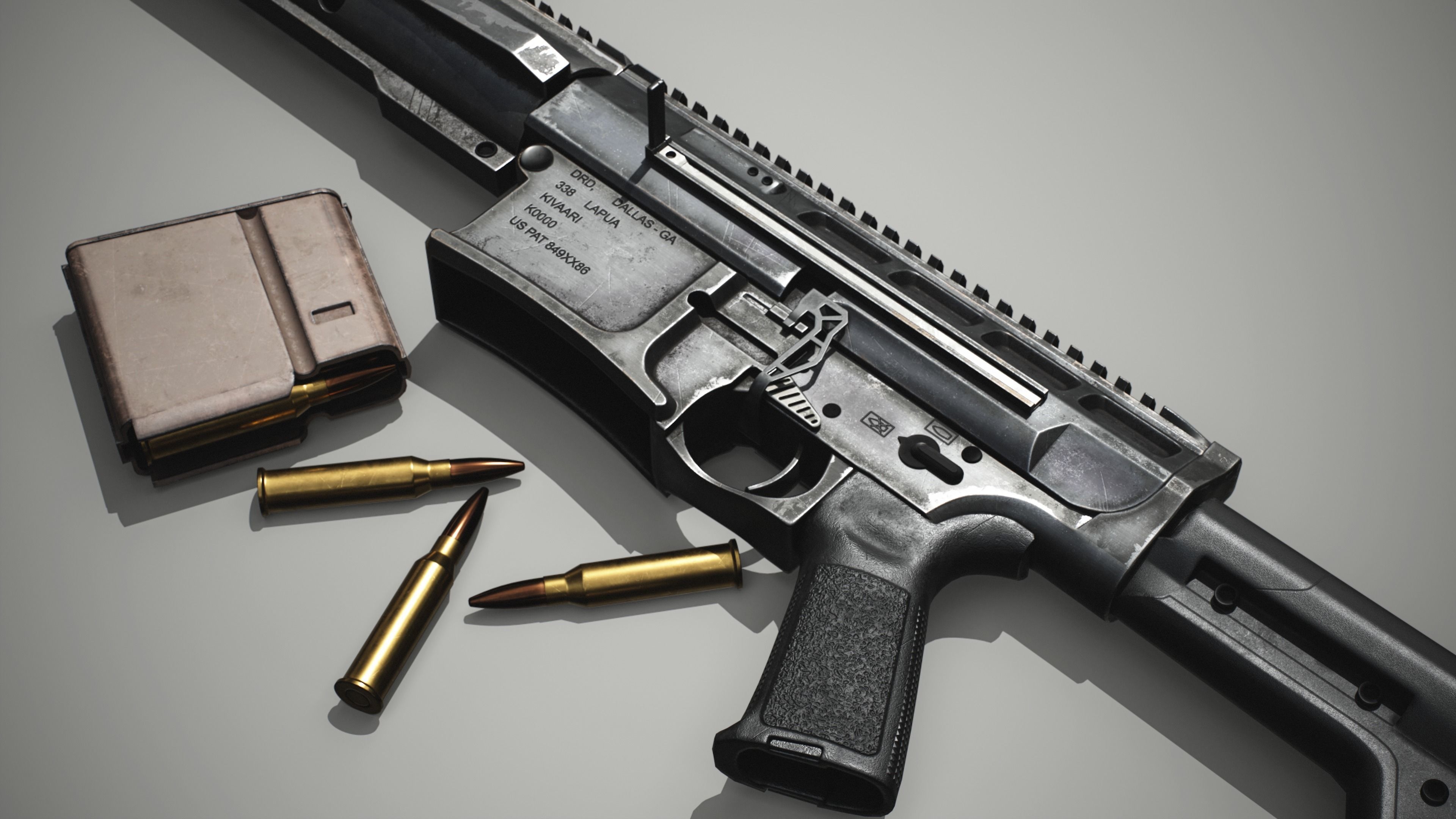 DRD Tactical Kivvari Sniper Low-poly 3D model_7