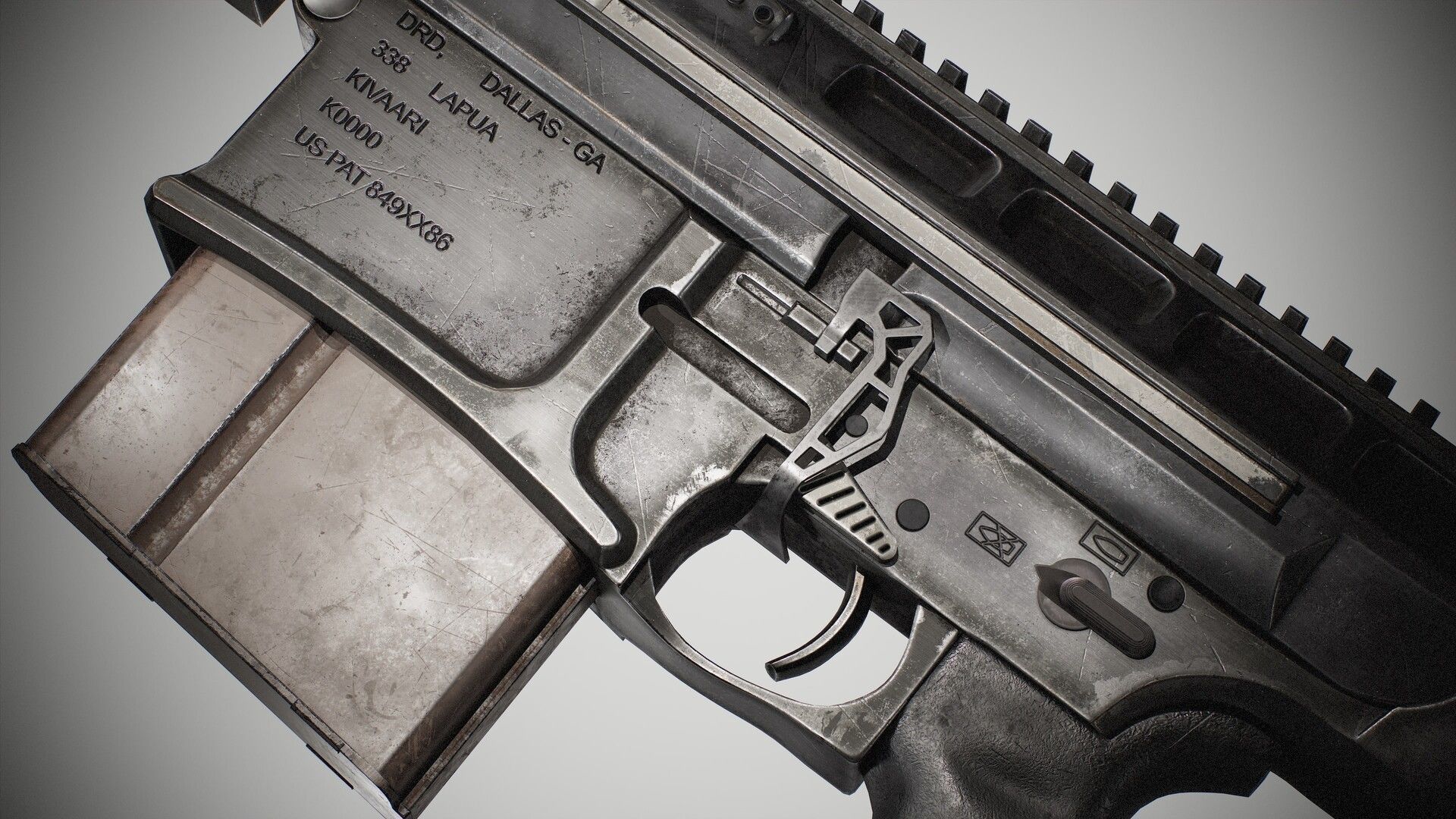 DRD Tactical Kivvari Sniper Low-poly 3D model_4