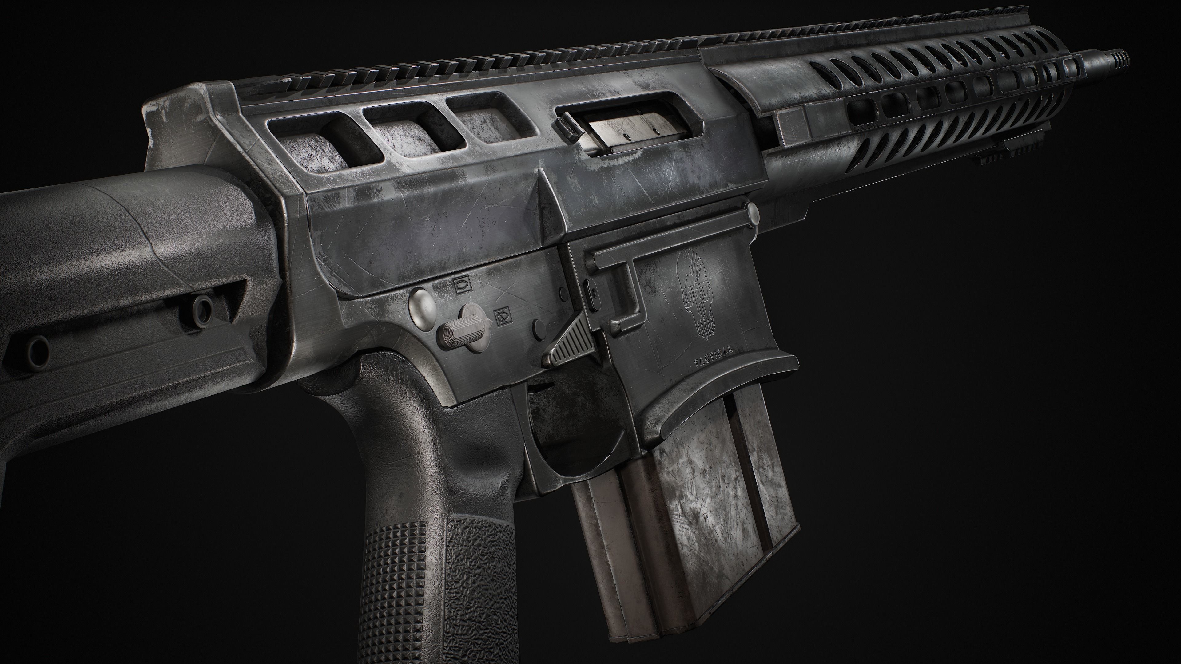 DRD Tactical Kivvari Sniper Low-poly 3D model_3