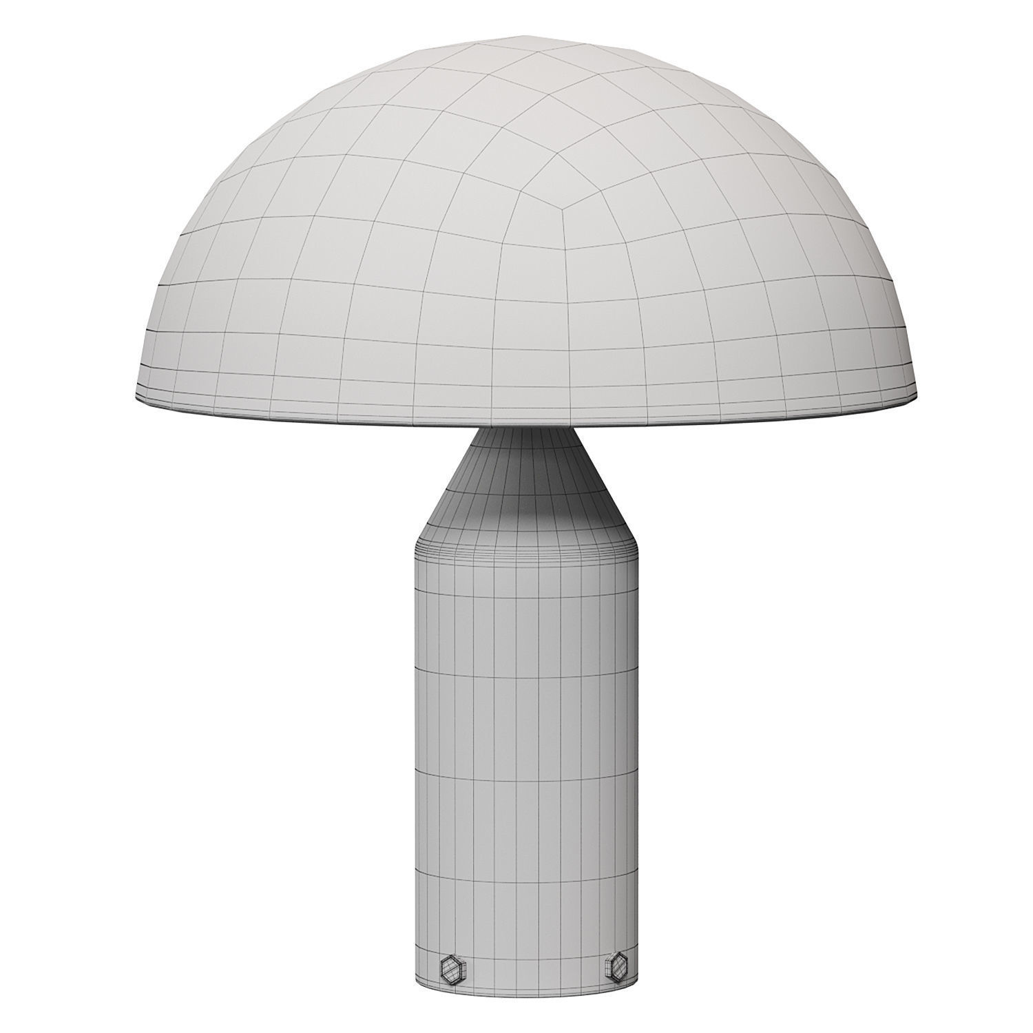 Oluce Atollo table lamp Low-poly 3D model_5