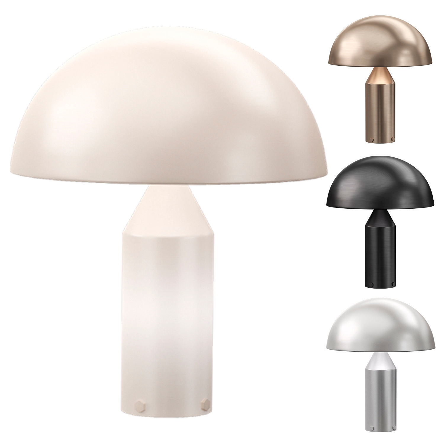 Oluce Atollo table lamp Low-poly 3D model_2