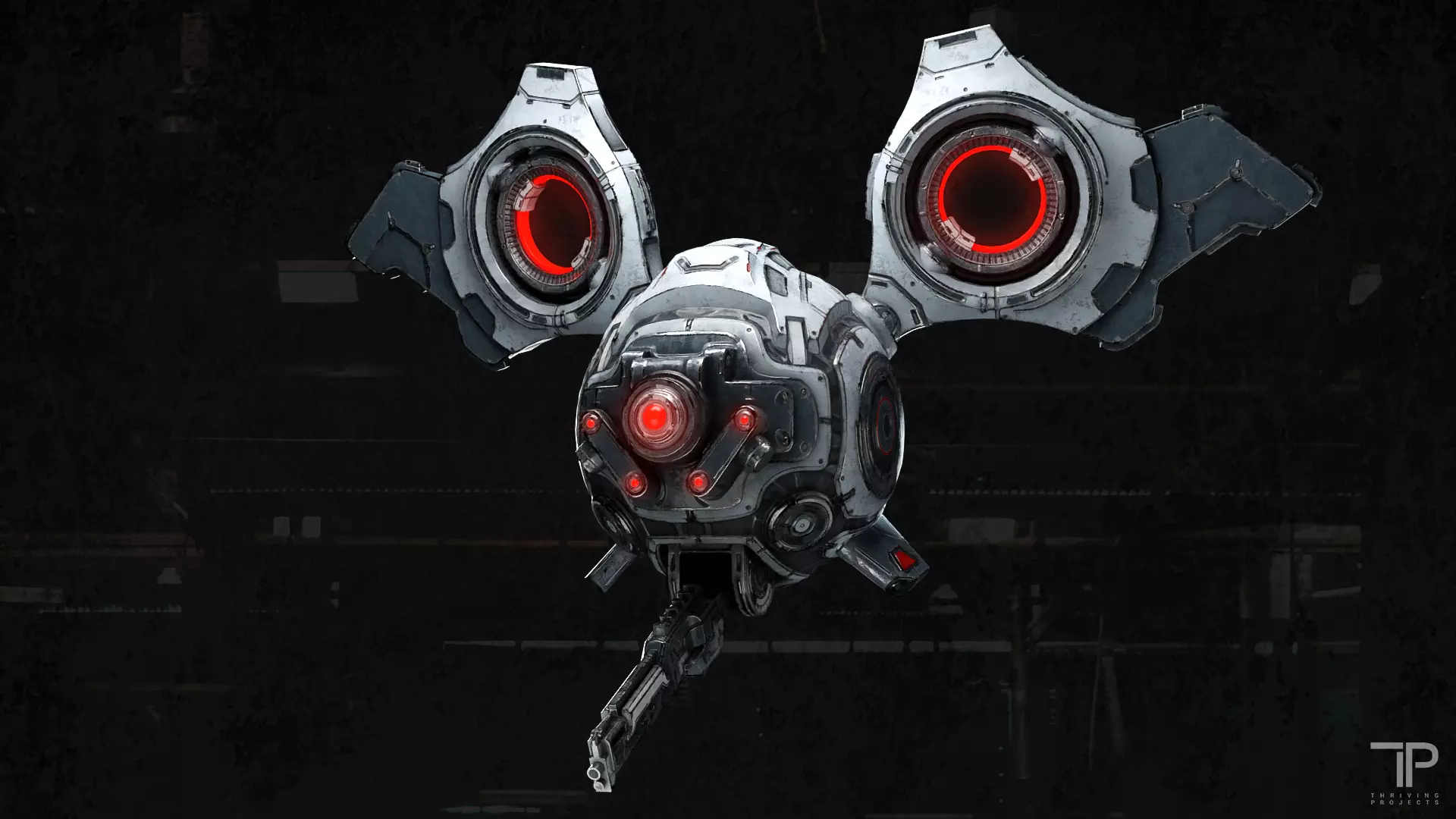 Sci-Fi Drone Low-poly 3D model_0