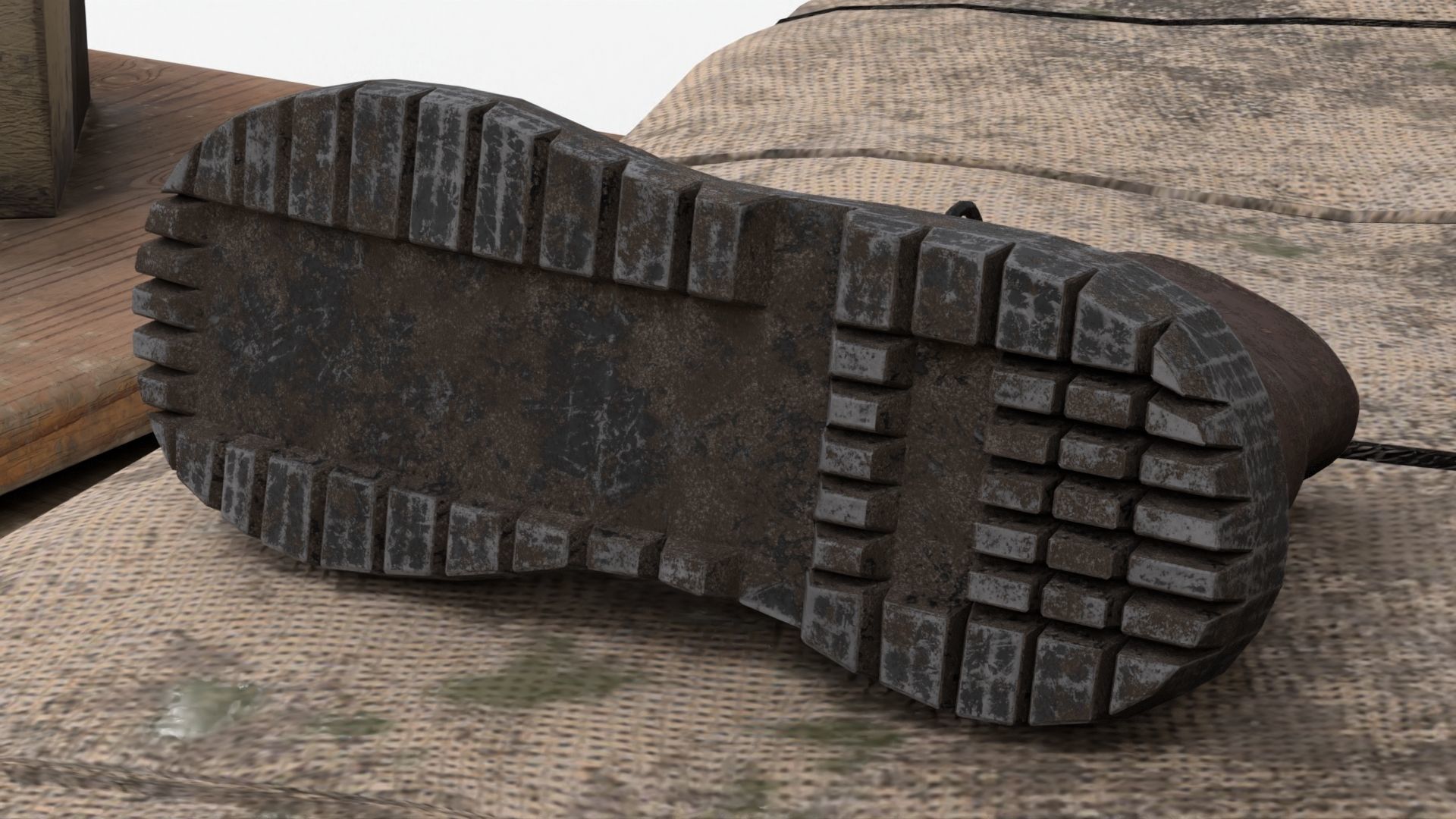 4K Realistic Abandoned Home Furniture Low-poly 3D model_5