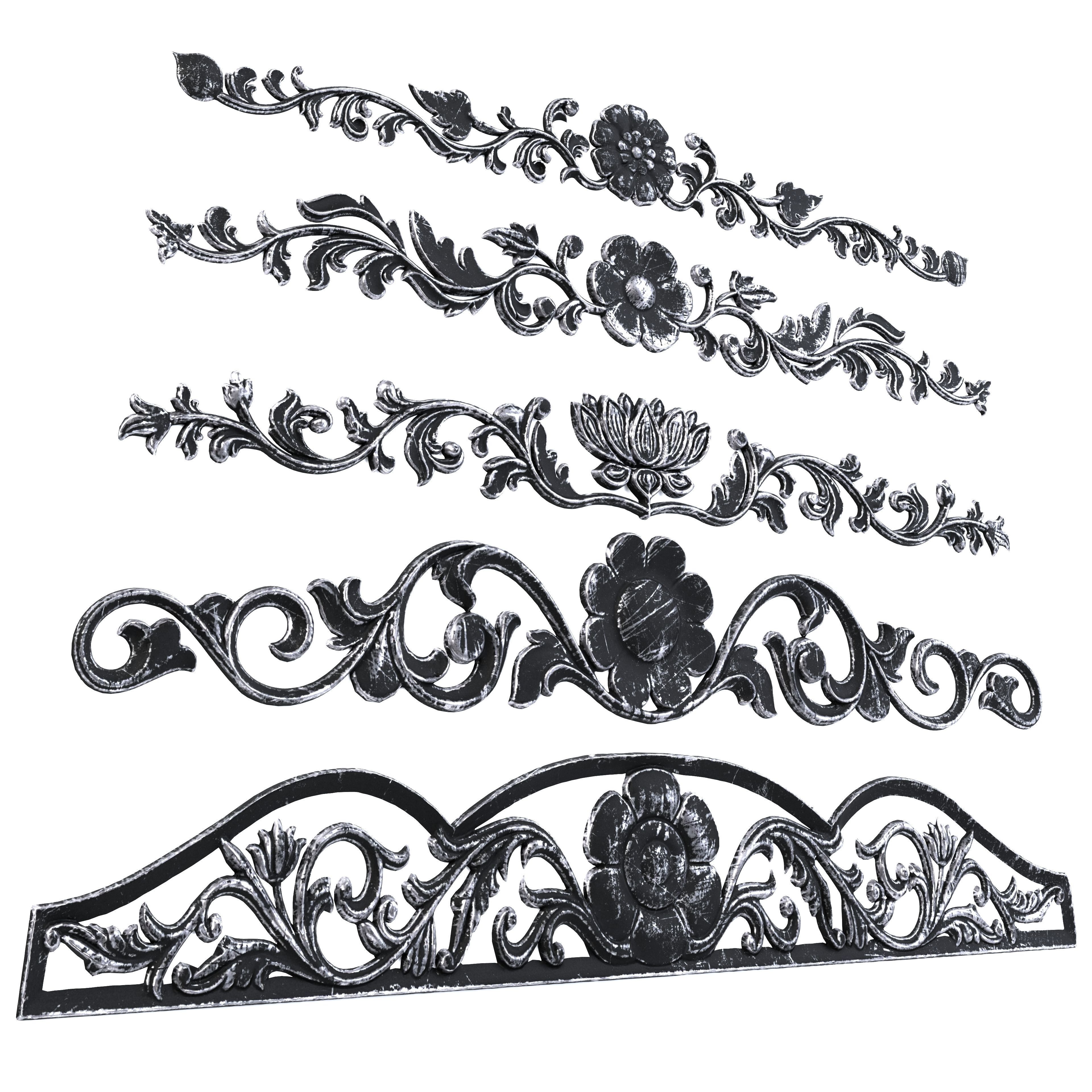 5 Low-Poly Ornament Vol 07-3 Low-poly 3D model_6