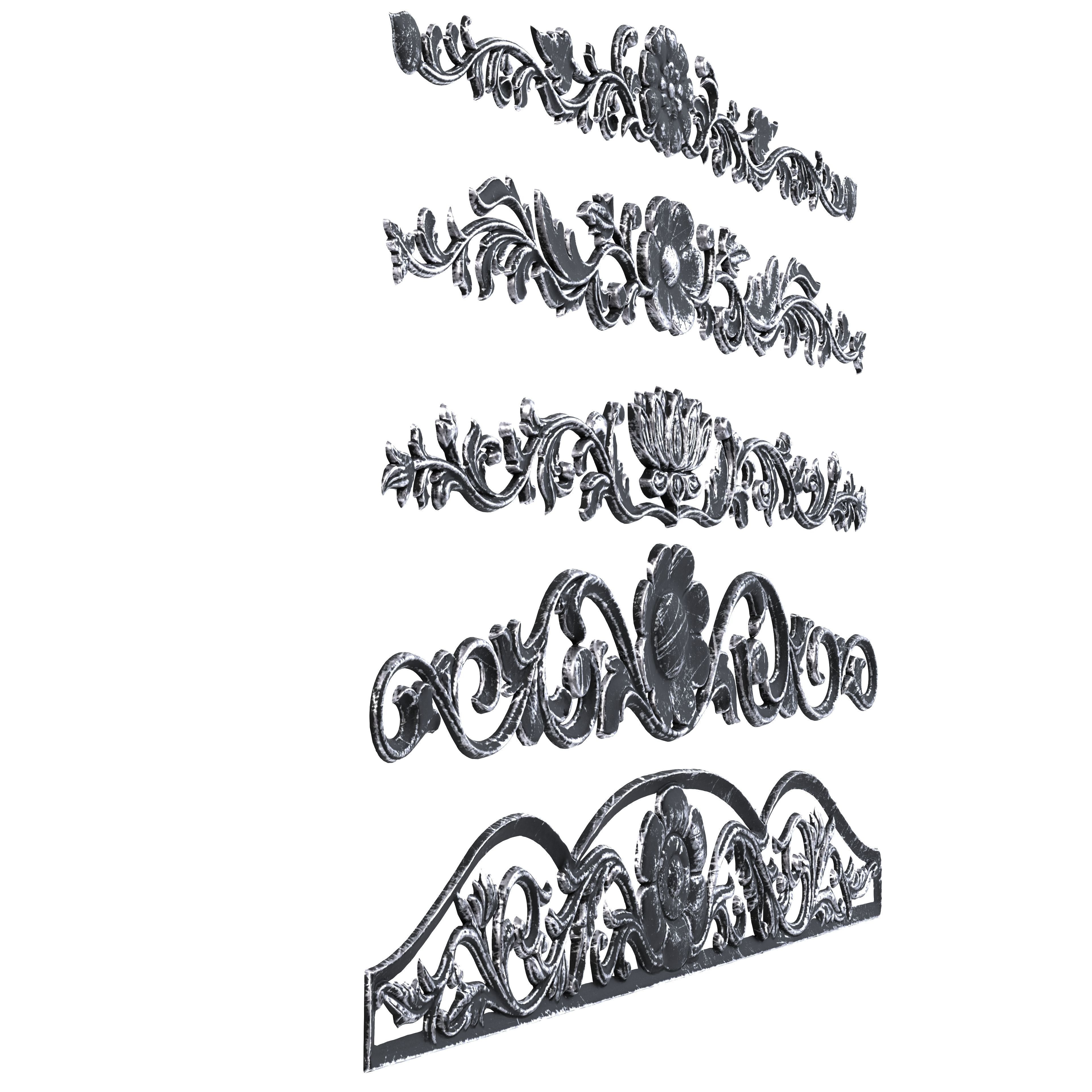 5 Low-Poly Ornament Vol 07-3 Low-poly 3D model_5