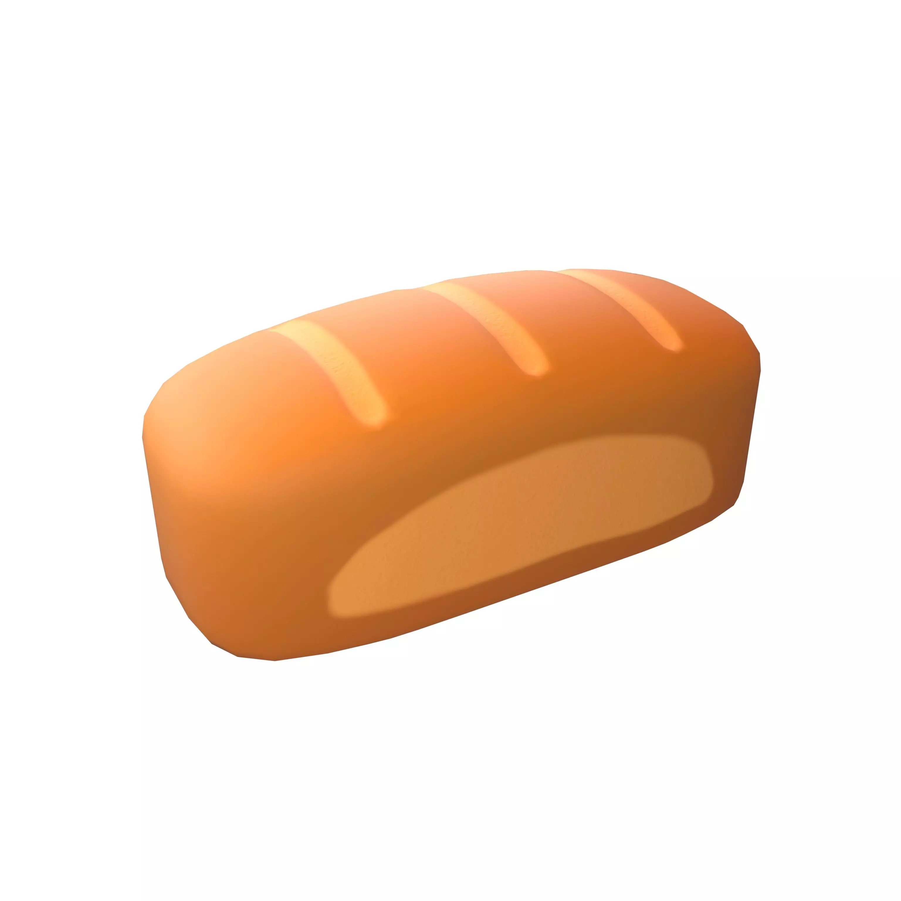 Bread v3 002 Low-poly 3D model_0