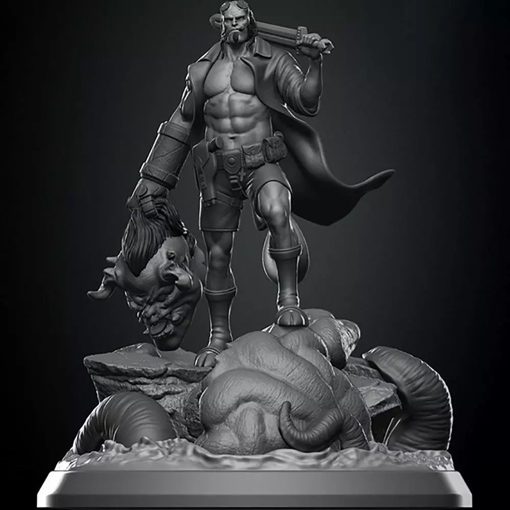 Hellboy 3D Model Ready to Print 3D print model_0