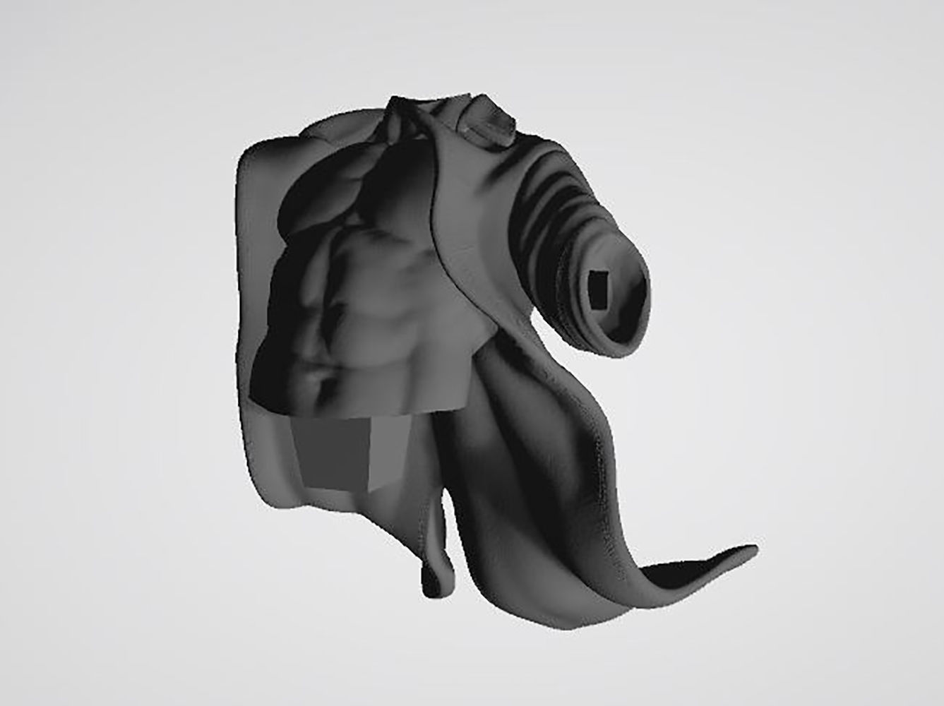 Hellboy 3D Model Ready to Print 3D print model_3