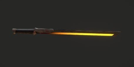 Sci-fi sword 3D model_3