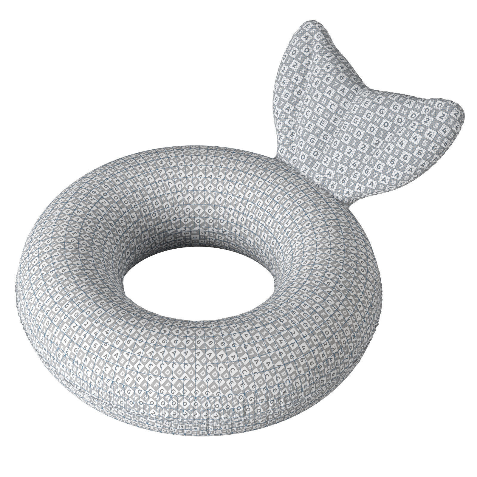 Sunny LIFE Mermaid inflatable pool float tube ring 3D model_11