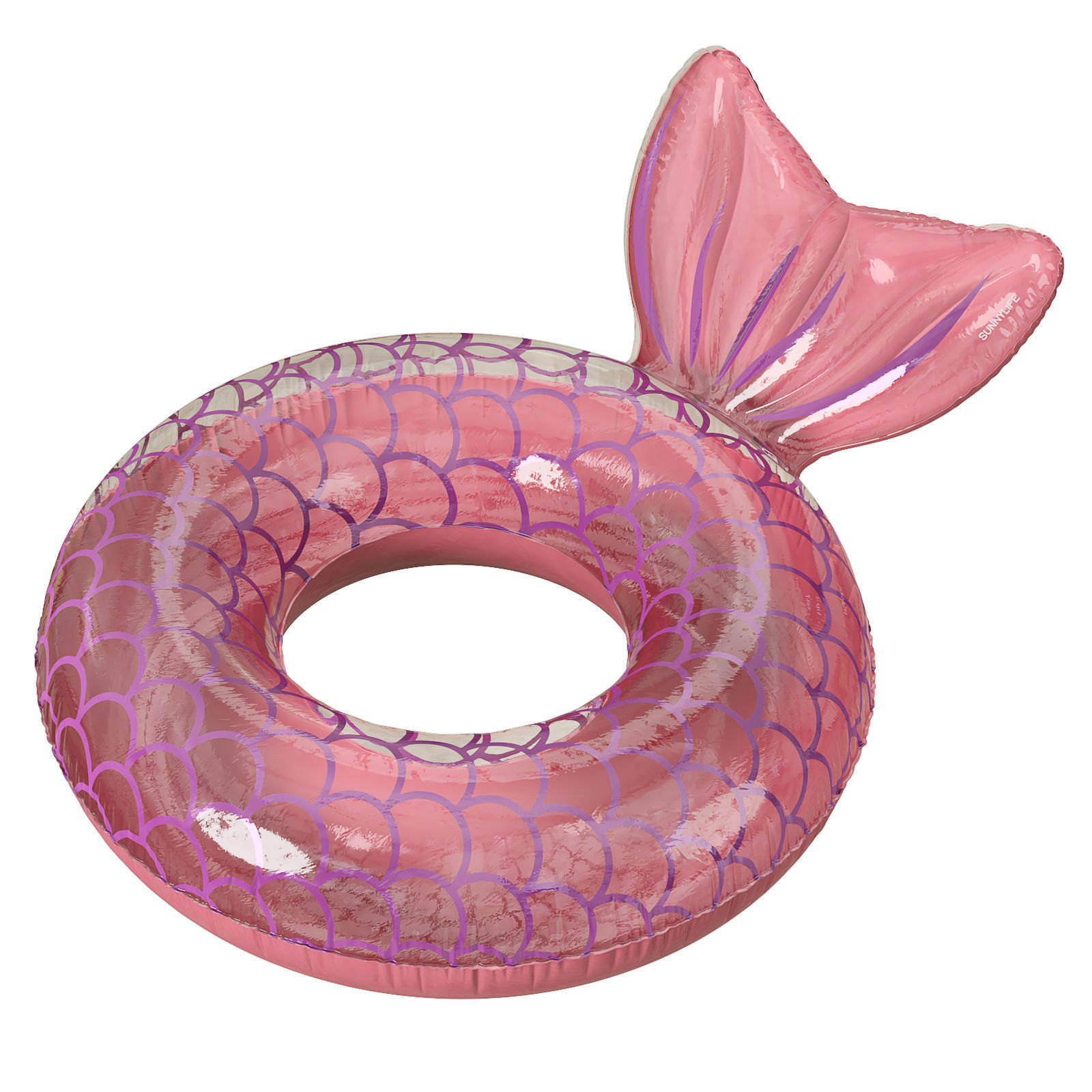 Sunny LIFE Mermaid inflatable pool float tube ring 3D model_3
