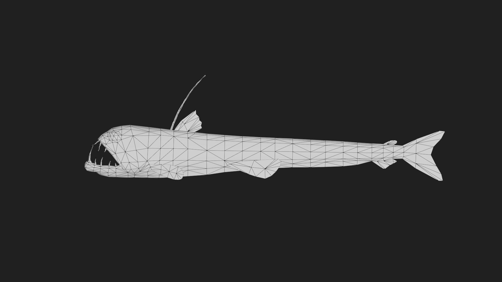Viperfish Low-poly 3D model_1