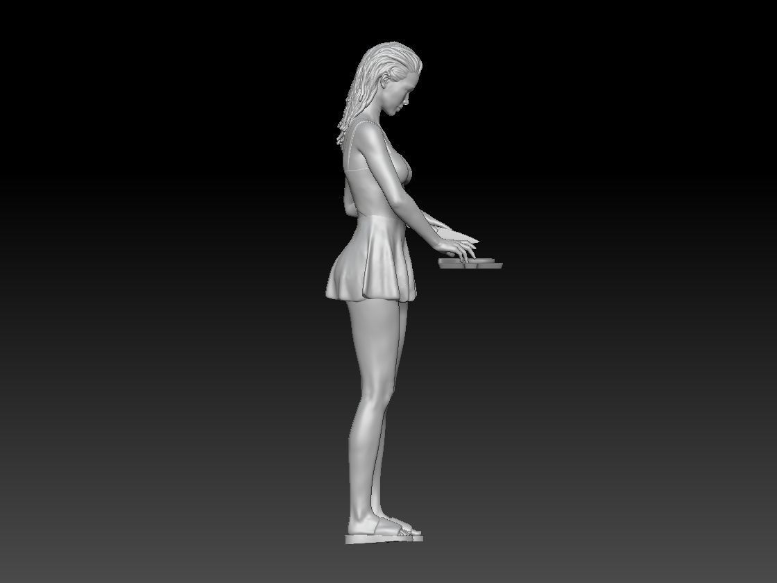 BBQ GIRL 1 3D print model_6