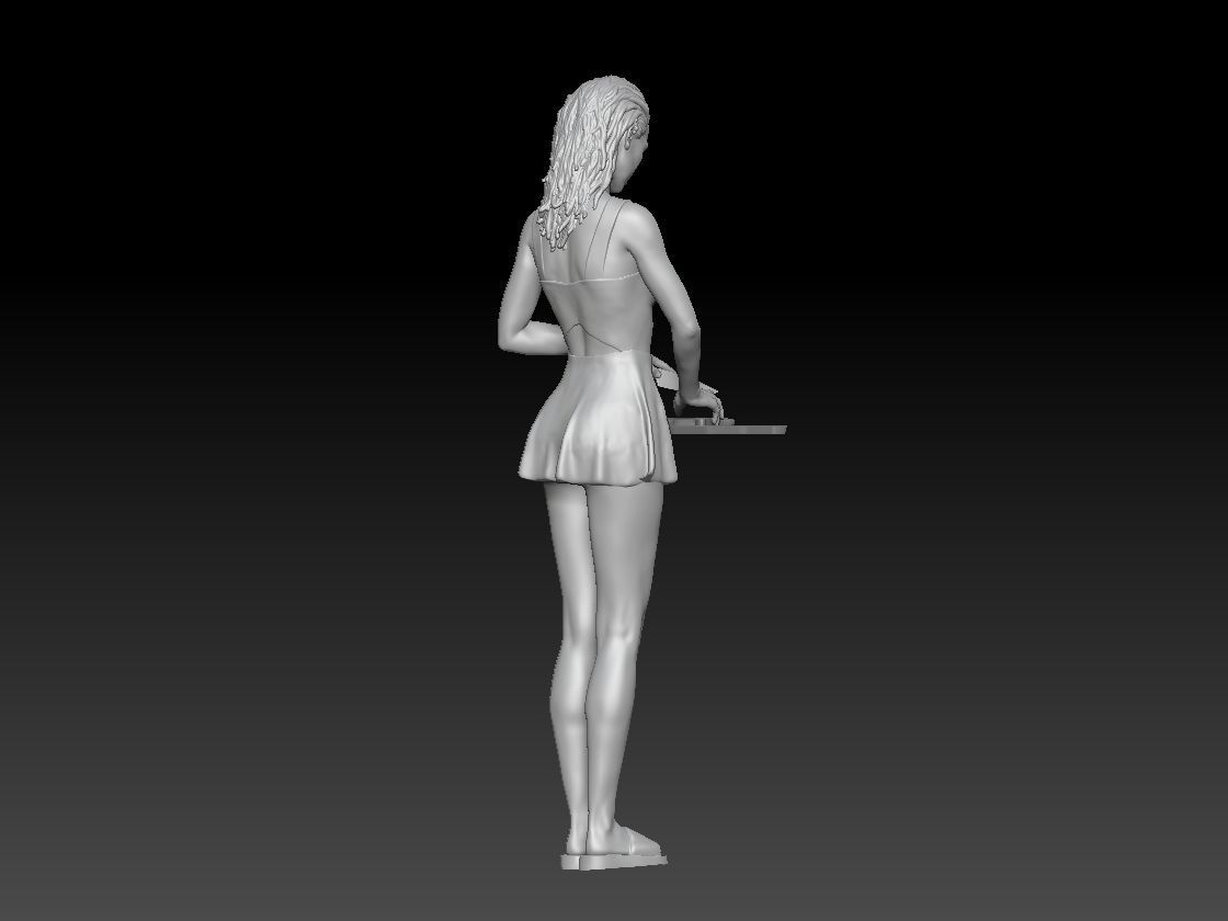 BBQ GIRL 1 3D print model_5