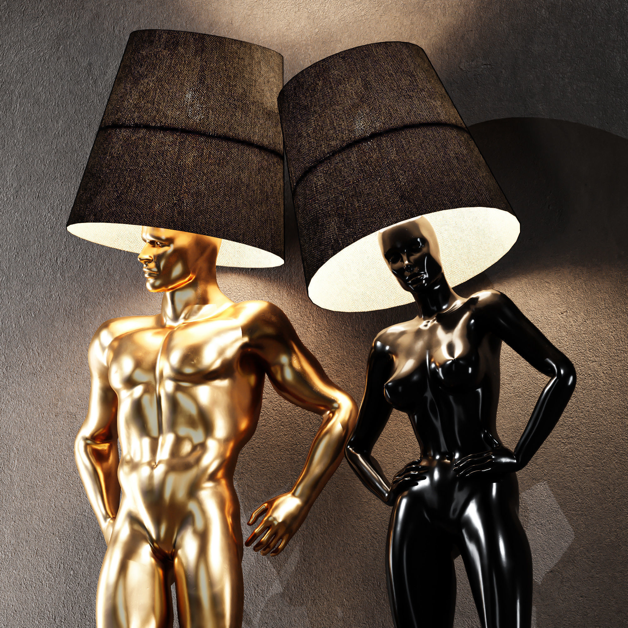 Collection 40 Different SETS of Human Pose Sculpture SET VOL04 _126