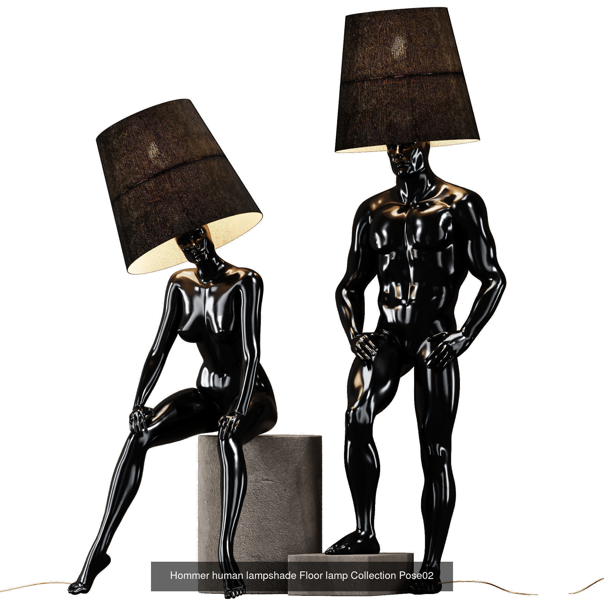 Collection 40 Different SETS of Human Pose Sculpture SET VOL04 _65