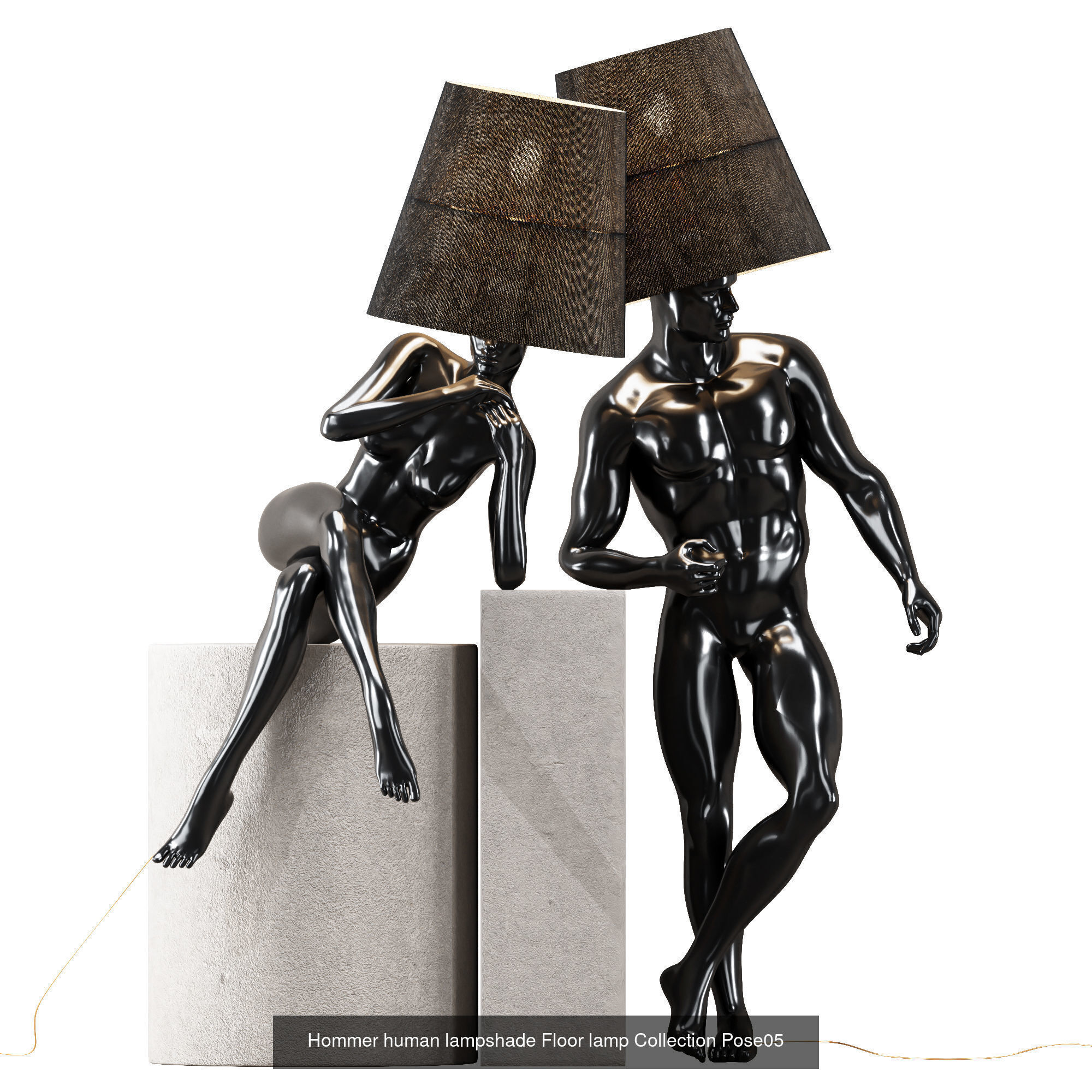 Collection 40 Different SETS of Human Pose Sculpture SET VOL04 _67