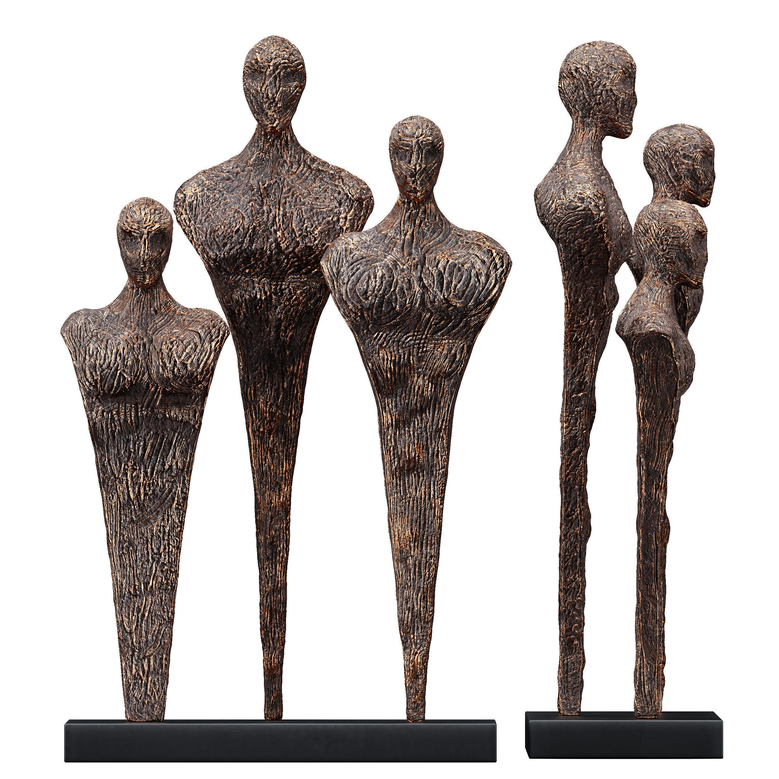 Collection 40 Different SETS of Human Pose Sculpture SET VOL04 _22