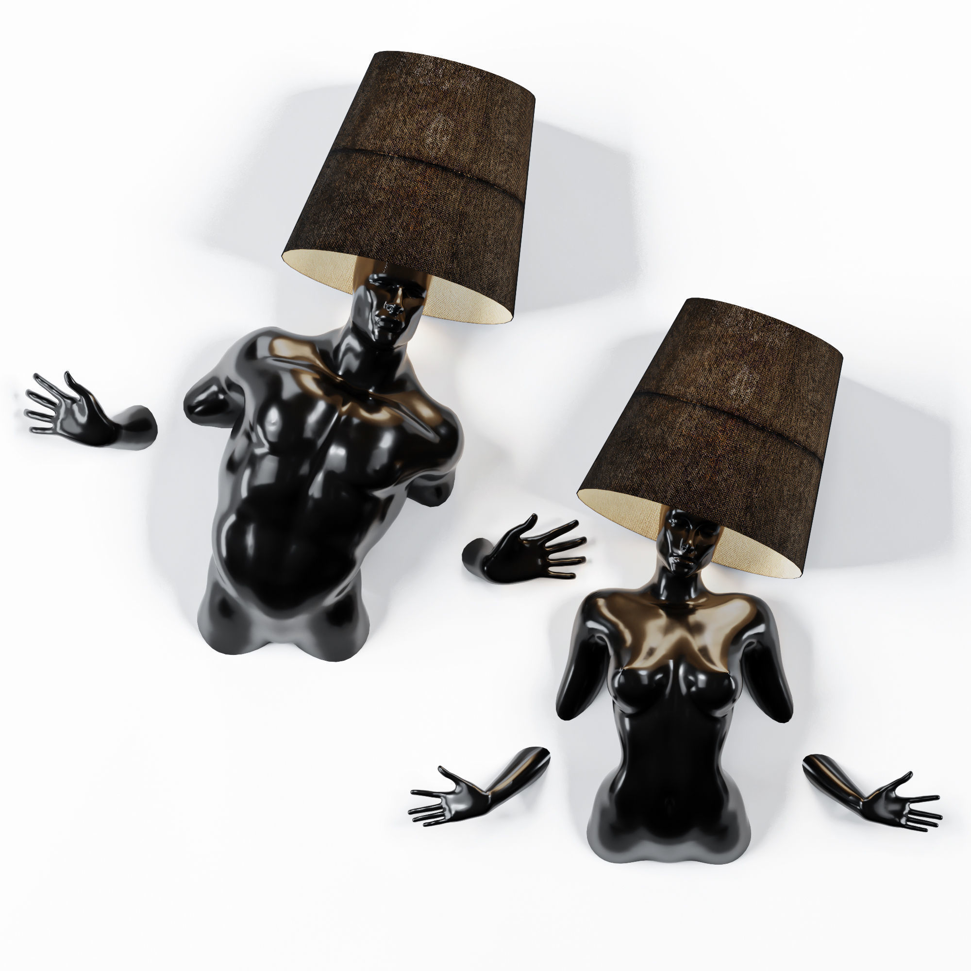 Collection 40 Different SETS of Human Pose Sculpture SET VOL04 _133