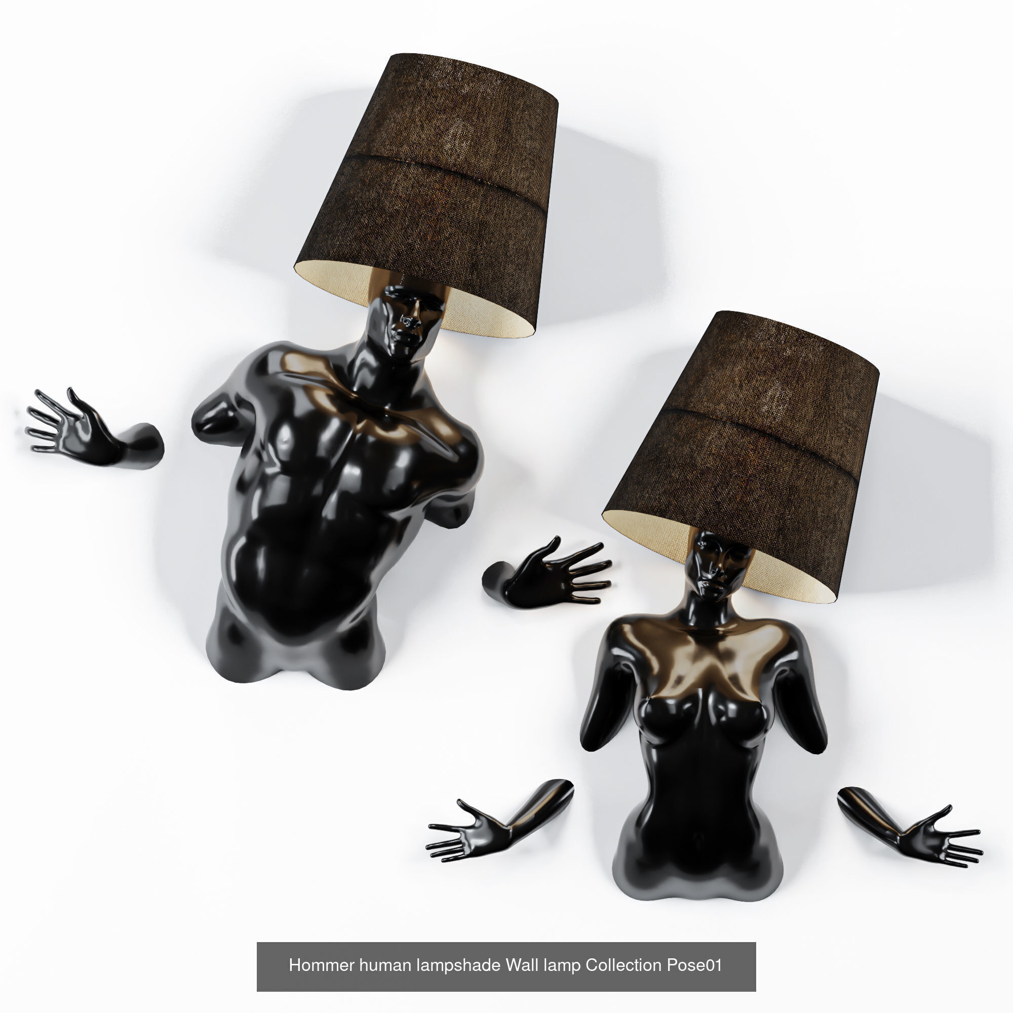 Collection 40 Different SETS of Human Pose Sculpture SET VOL04 _73