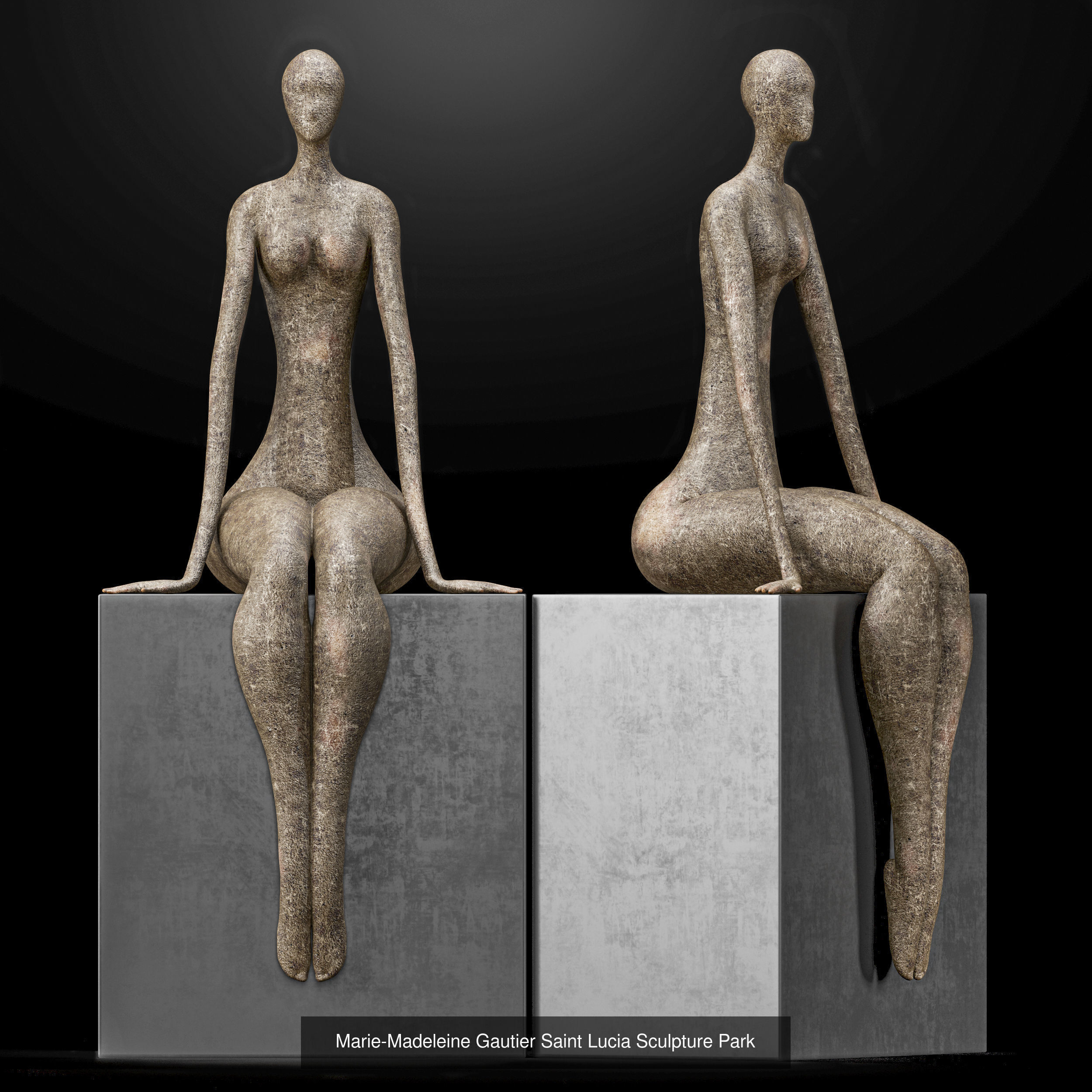 Collection 40 Different SETS of Human Pose Sculpture SET VOL04 _41