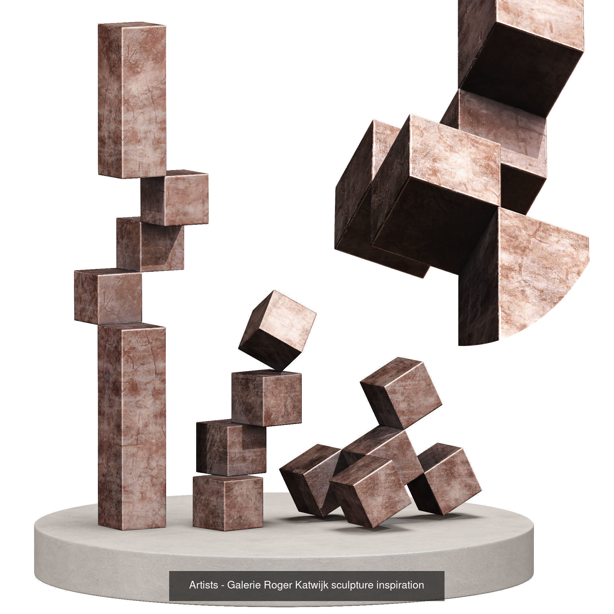 Collection 40 Different SETS of Human Pose Sculpture SET VOL04 _83