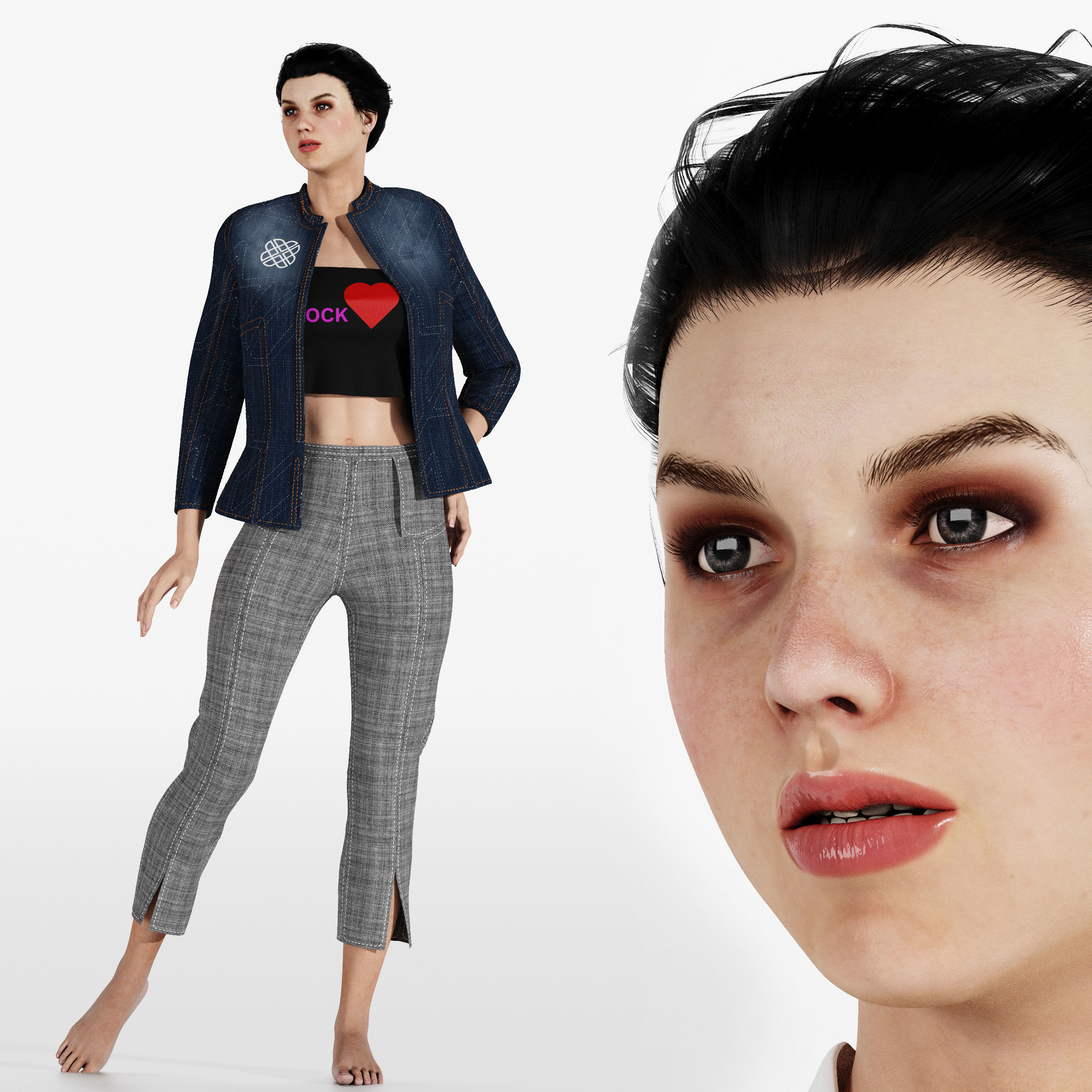 Collection 40 Different SETS of Human Pose Sculpture SET VOL04 _87