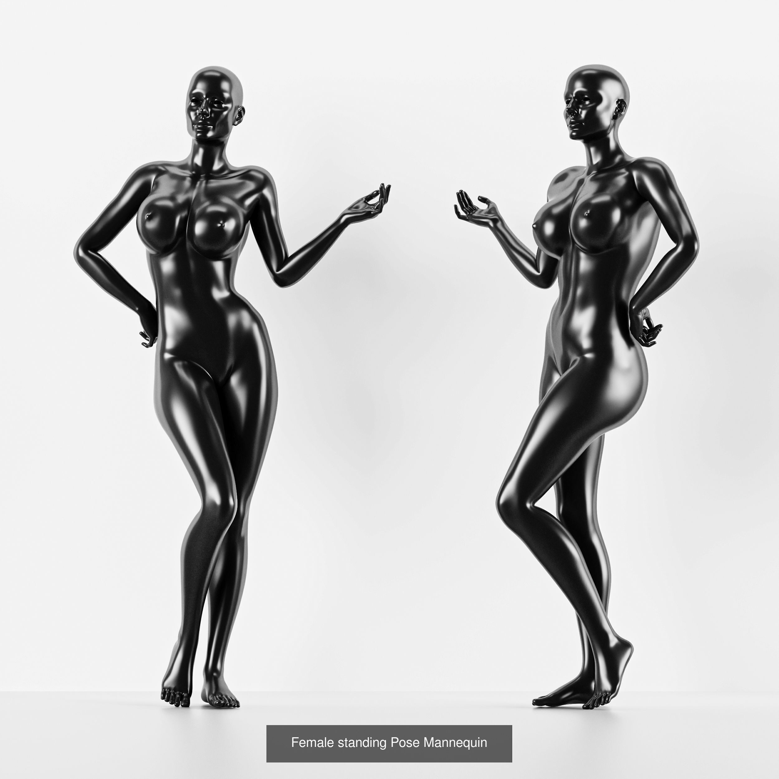 Collection 40 Different SETS of Human Pose Sculpture SET VOL04 _33