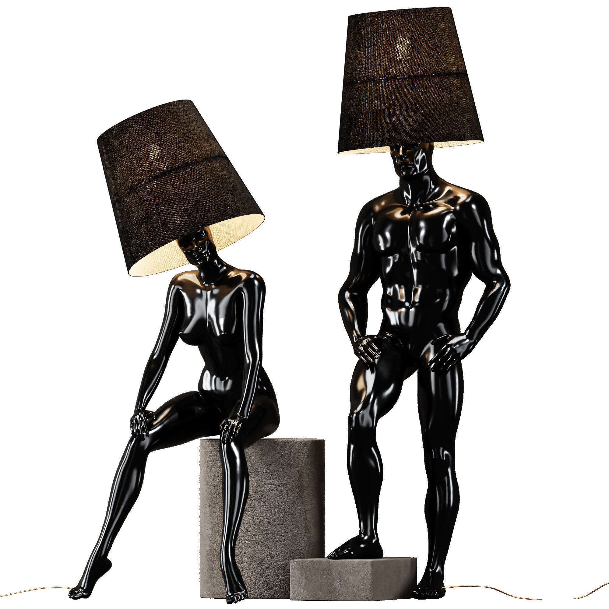 Collection 40 Different SETS of Human Pose Sculpture SET VOL04 _114