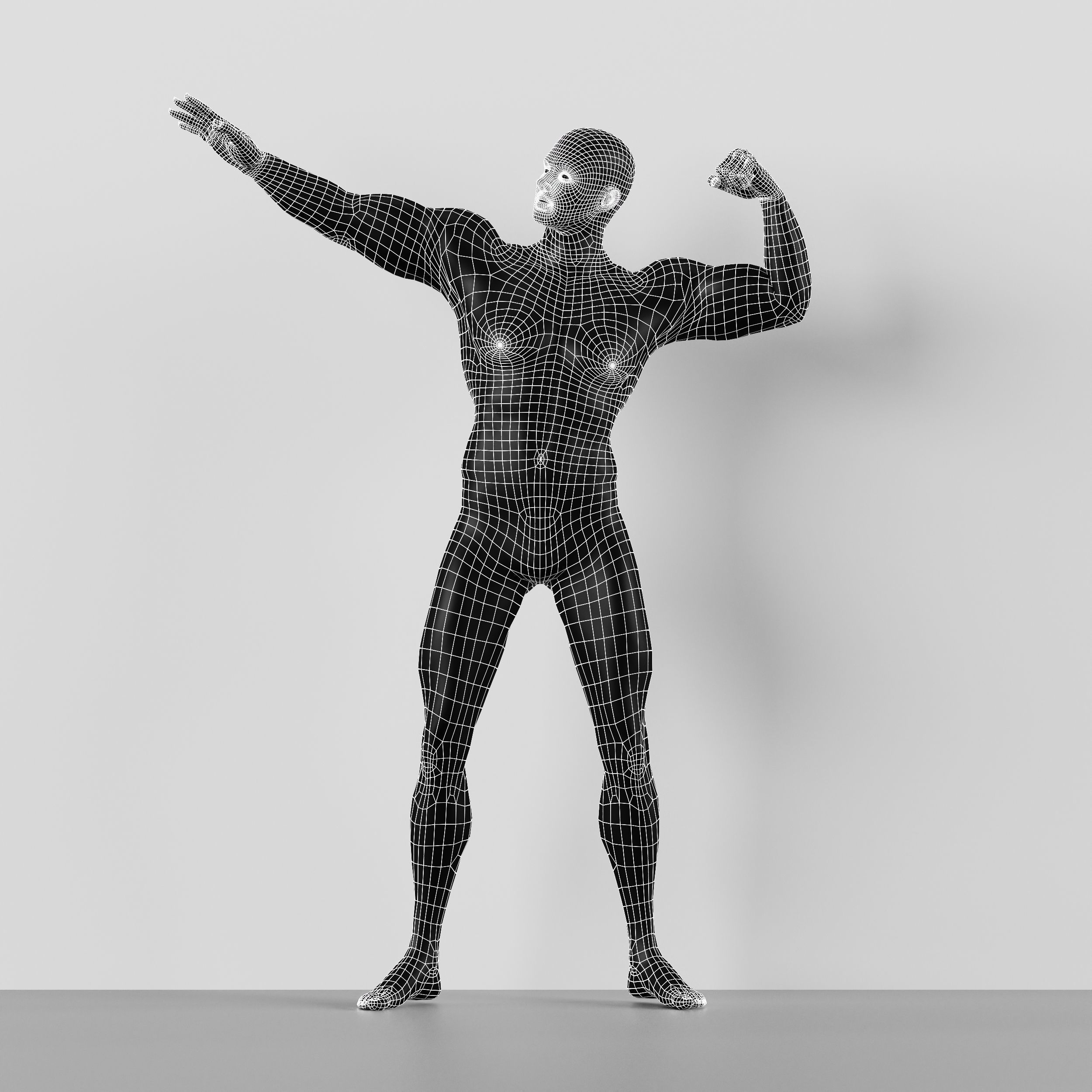 Collection 40 Different SETS of Human Pose Sculpture SET VOL04 _136