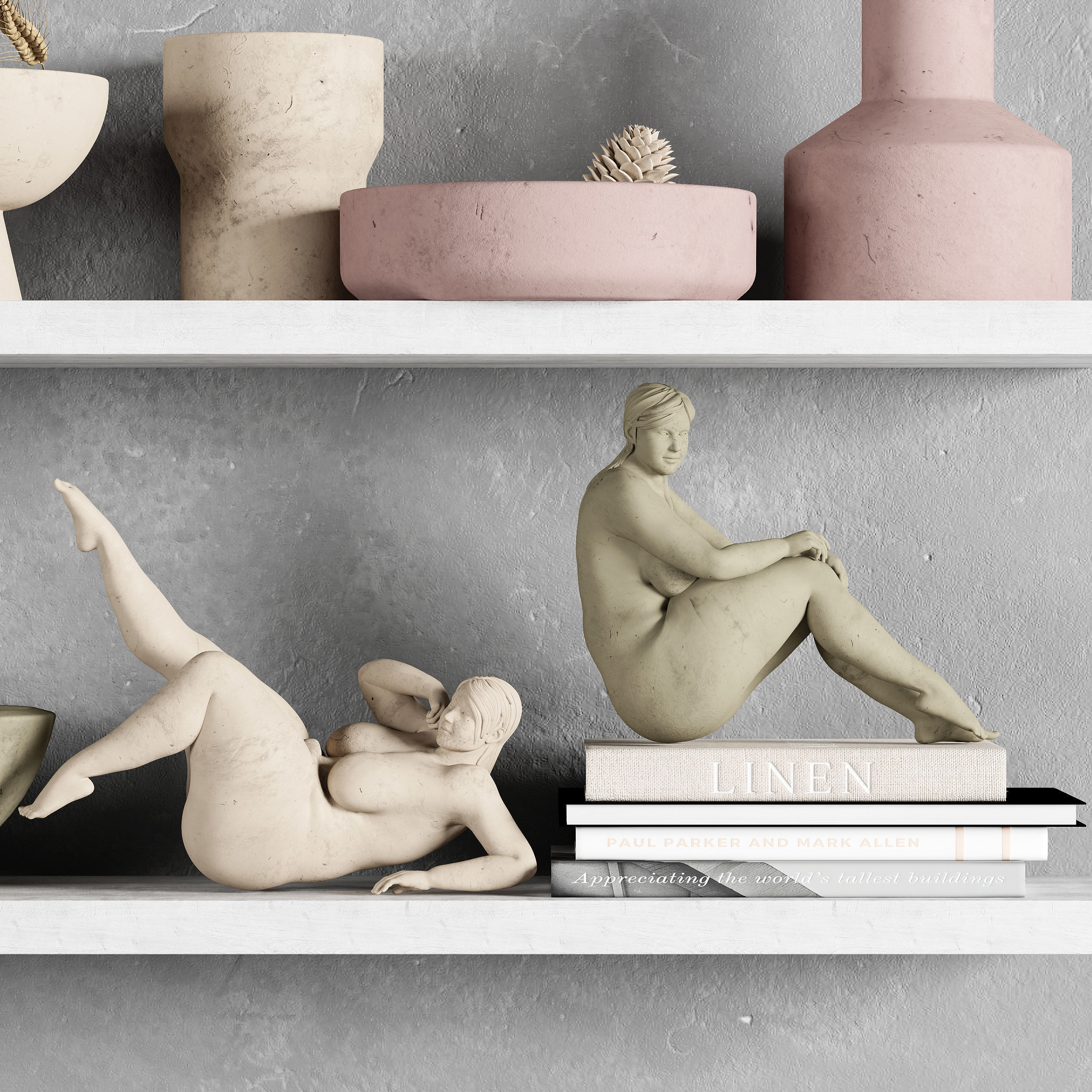 Collection 40 Different SETS of Human Pose Sculpture SET VOL04 _143