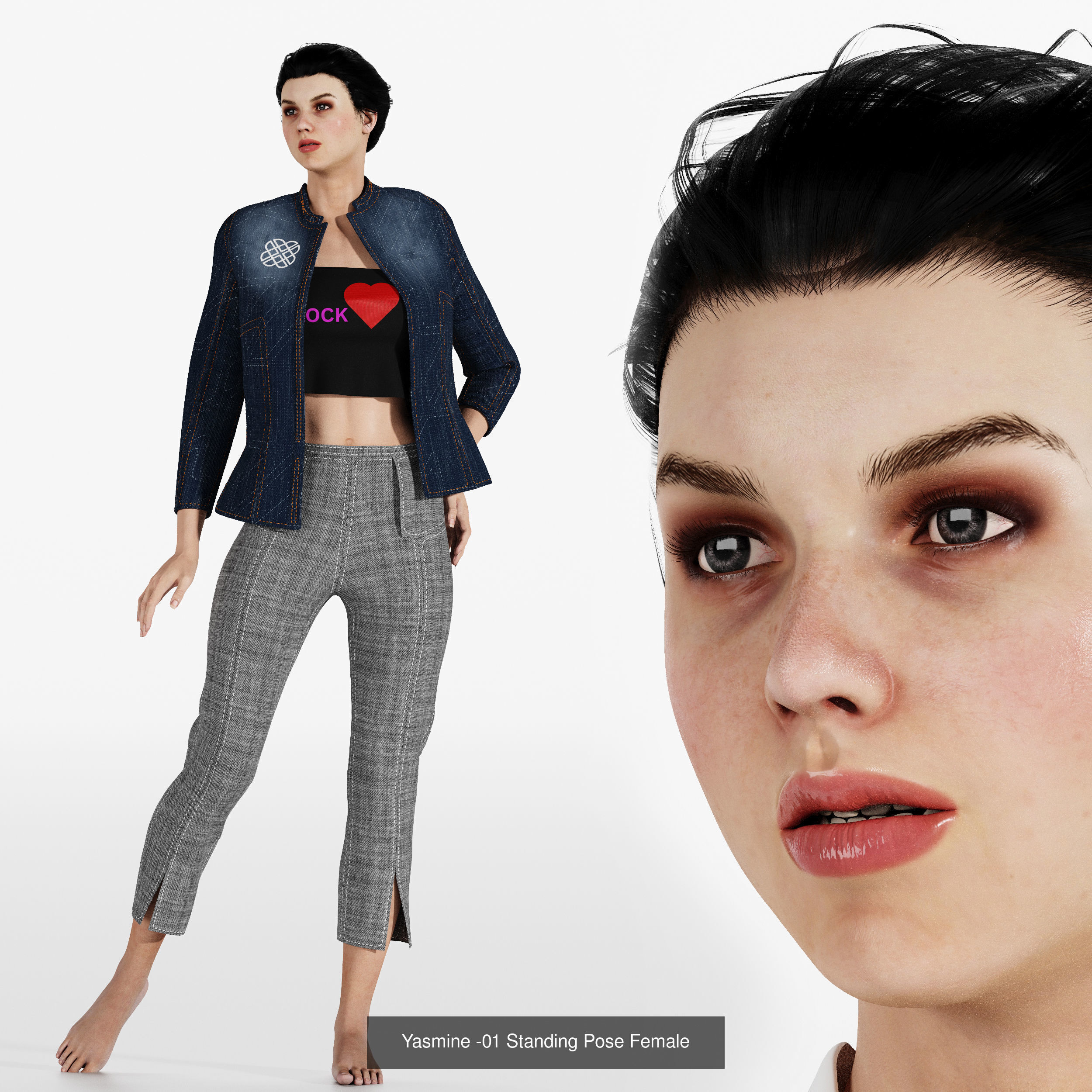 Collection 40 Different SETS of Human Pose Sculpture SET VOL04 _35