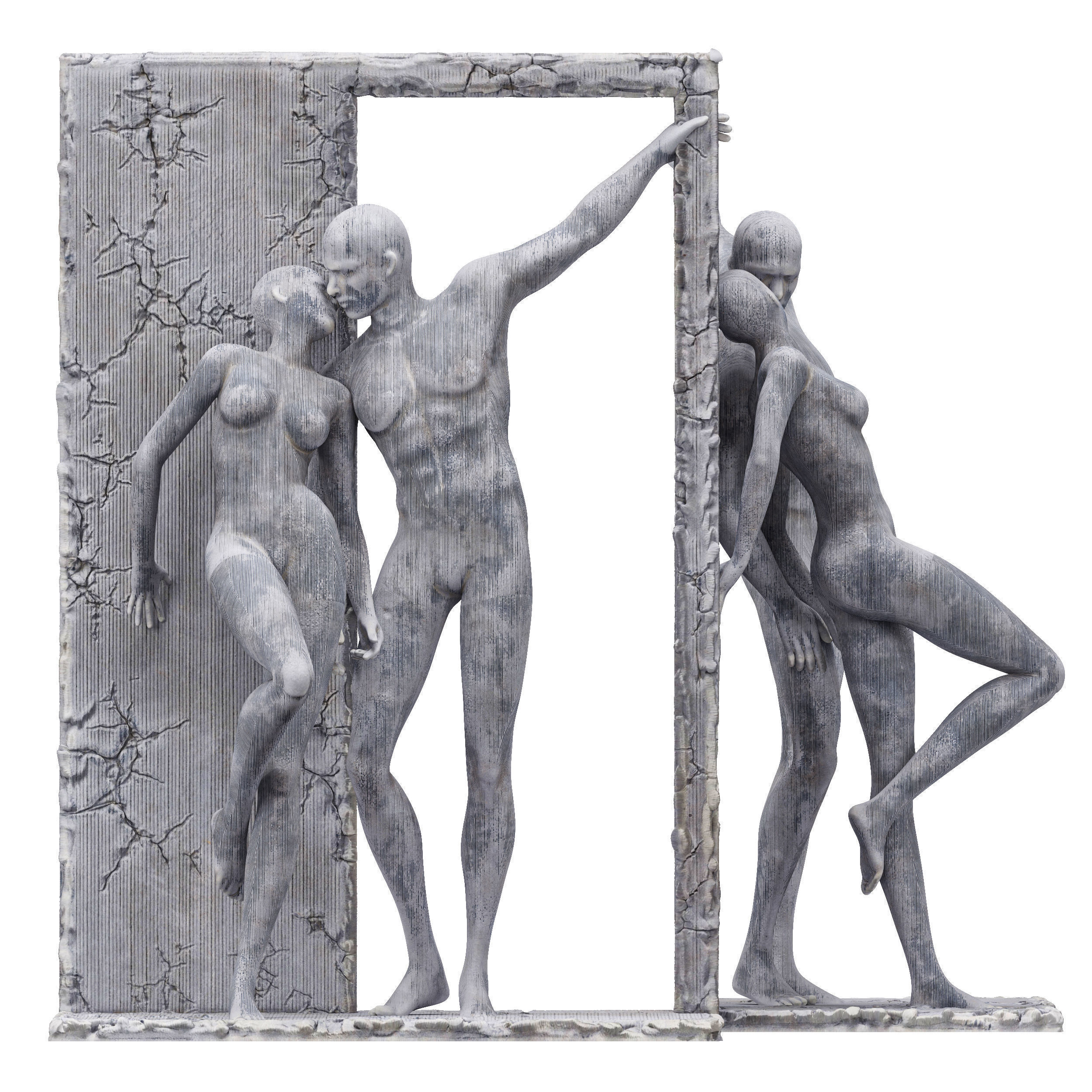 Collection 40 Different SETS of Human Pose Sculpture SET VOL04 _16